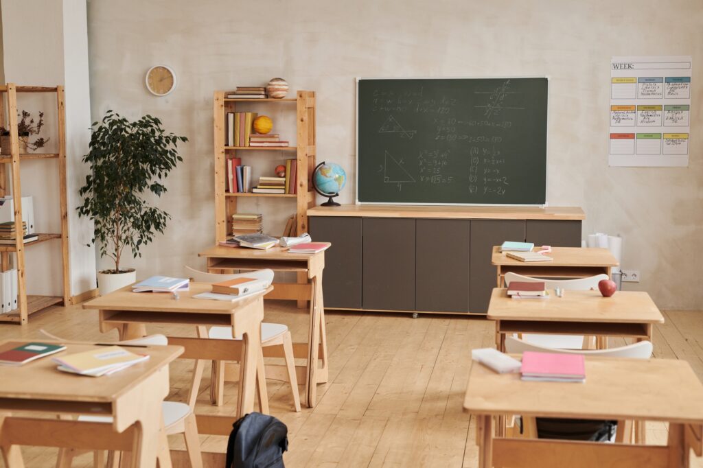Empty Classroom Background