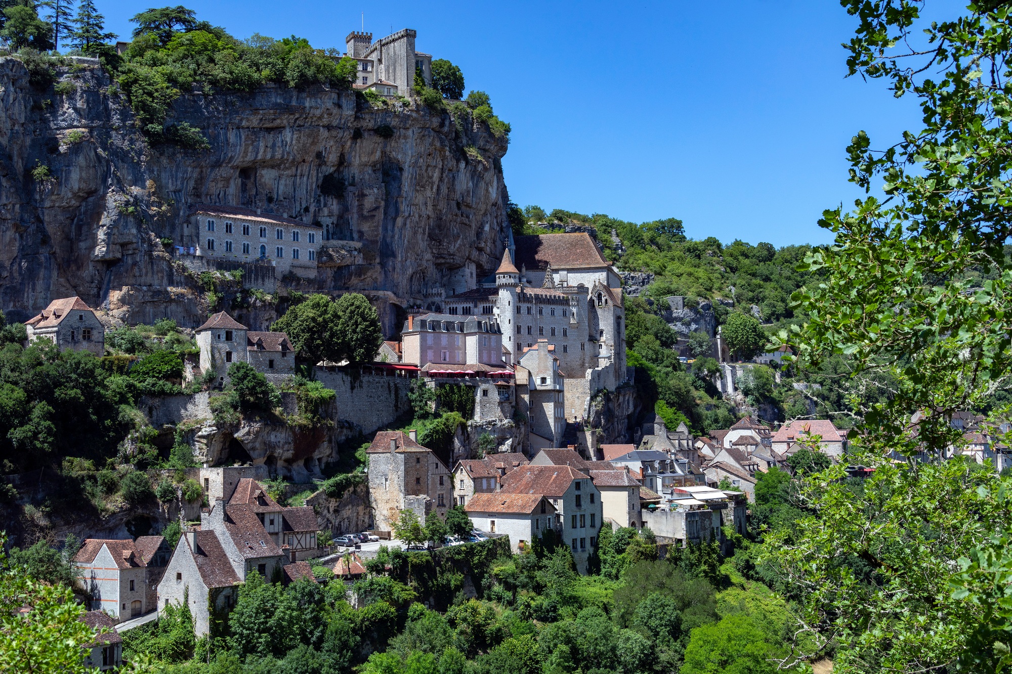 Rocamadour in the Lot department in southwestern France