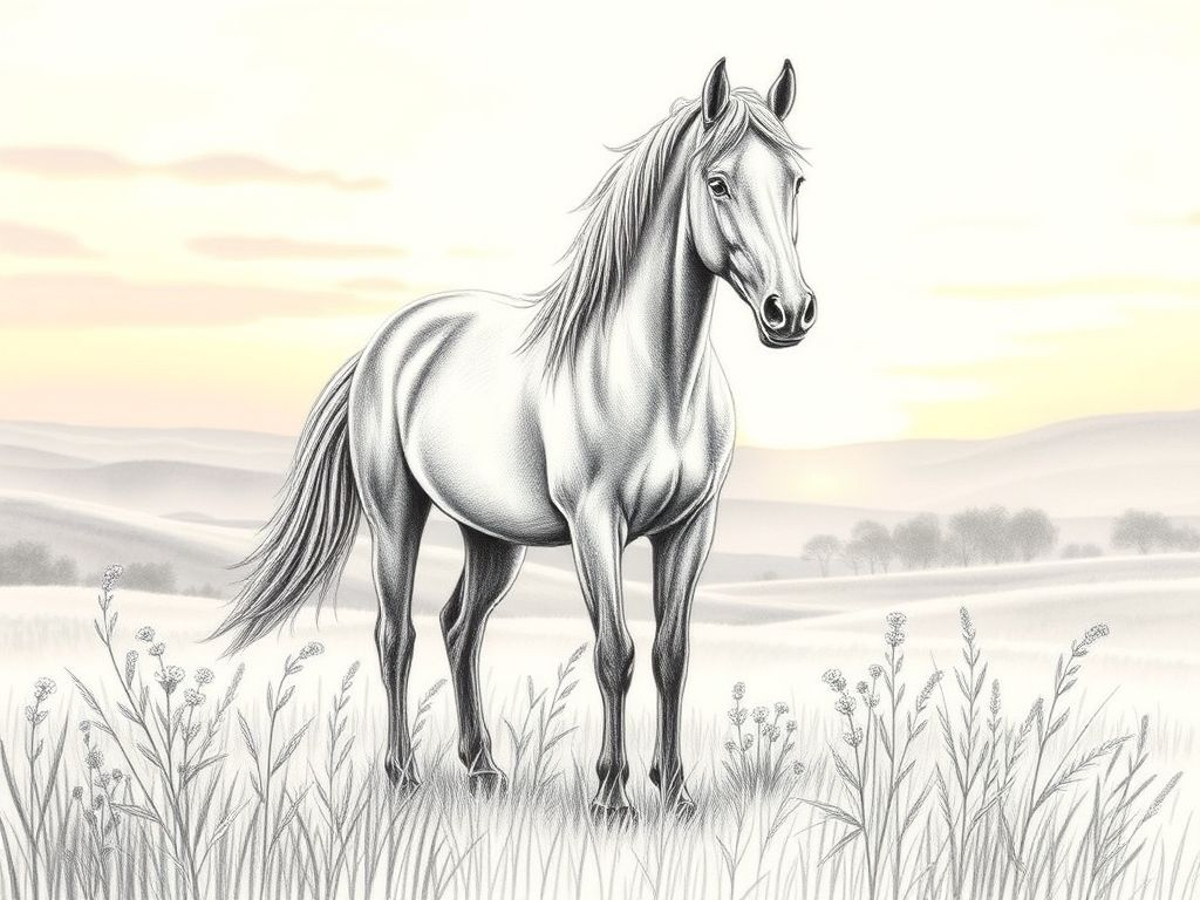 coloriage cheval