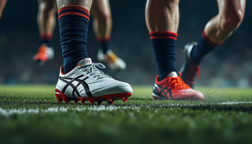 découvrez les avantages des crampons de rugby asics pour votre équipe. performance, confort et durabilité sont au rendez-vous pour optimiser vos matchs. choisissez la qualité et l'innovation avec asics !