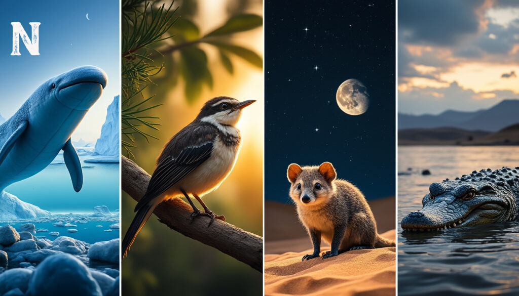 découvrez une liste fascinante d’animaux commençant par la lettre n, explorez leurs caractéristiques uniques et plongez dans leurs habitats naturels captivants à travers le monde.
