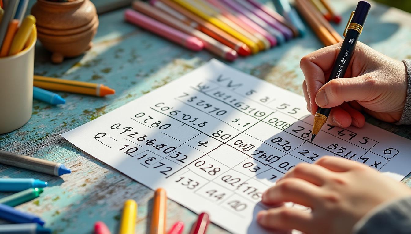explorez le coloriage magique avec la table de 4 pour développer la créativité des enfants tout en apprenant les multiplications de manière ludique et interactive.