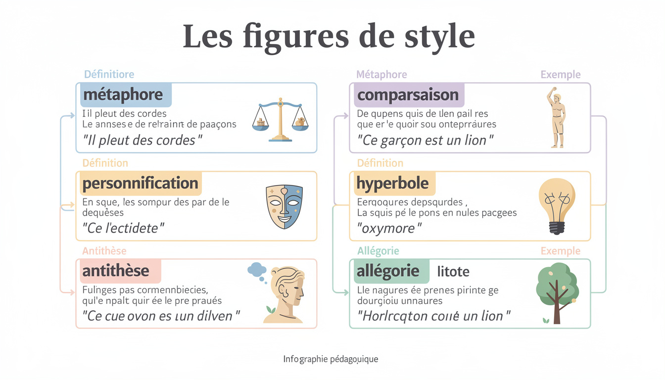 découvrez comment le tableau des figures de style peut révolutionner votre écriture en enrichissant votre style et en captivant vos lecteurs.