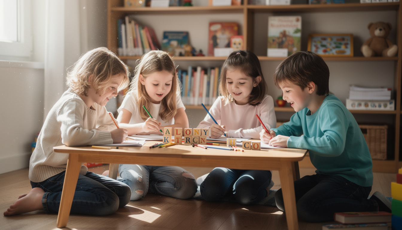 découvrez comment créer des histoires amusantes grâce à des jeux d'écriture conçus spécialement pour les enfants, stimulant leur créativité et leur plaisir d'écrire.