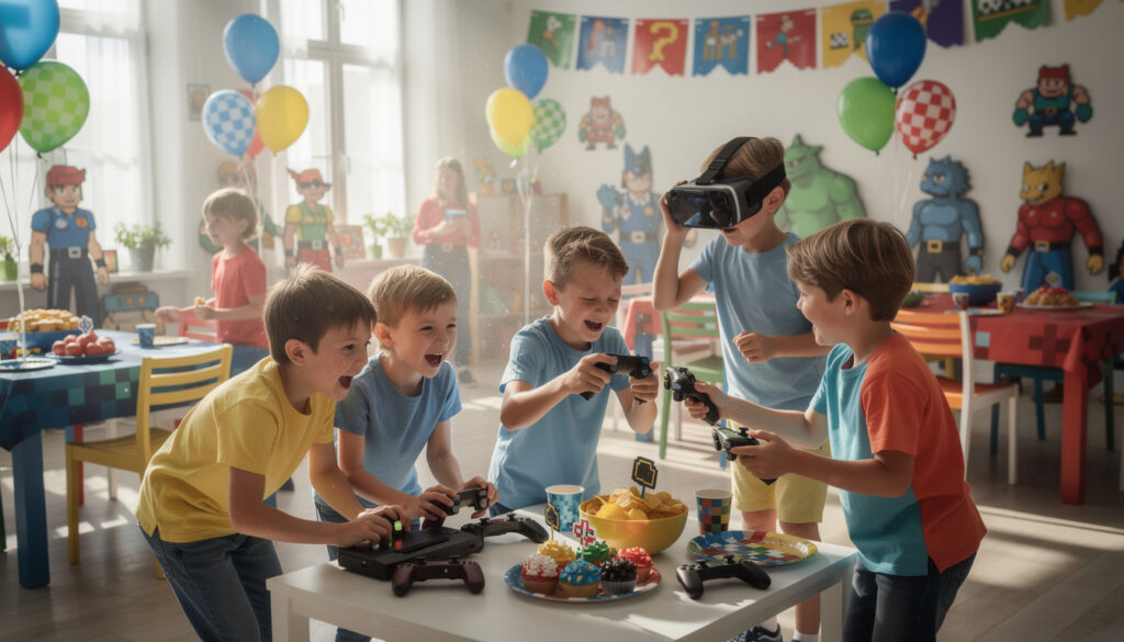 découvrez des idées créatives de décoration et d'animation pour organiser une fête pour enfants inspirée des jeux vidéo, garantissant amusement et souvenirs inoubliables.
