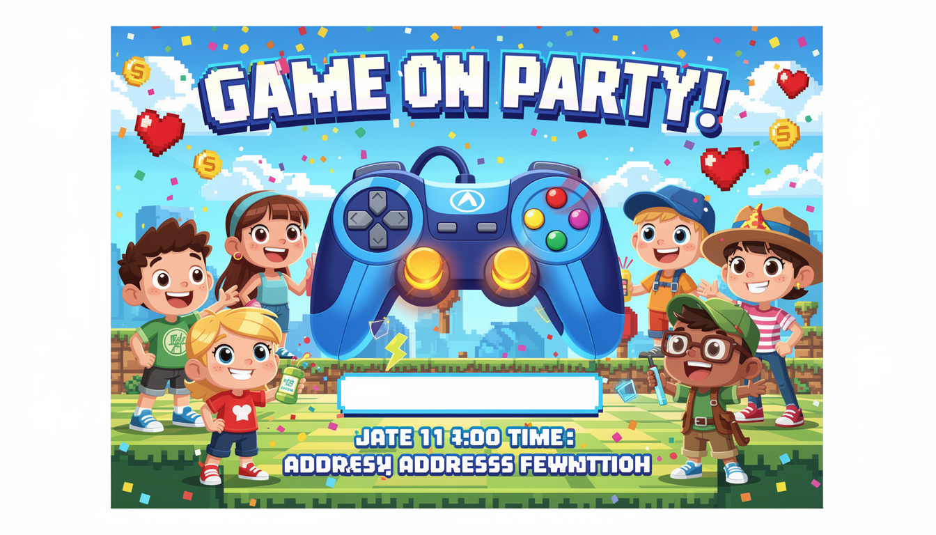 découvrez comment créer des invitations originales pour une fête d'enfants sur le thème des jeux vidéo. astuces diy, idées créatives et conseils pour surprendre vos invités dès l'envoi.