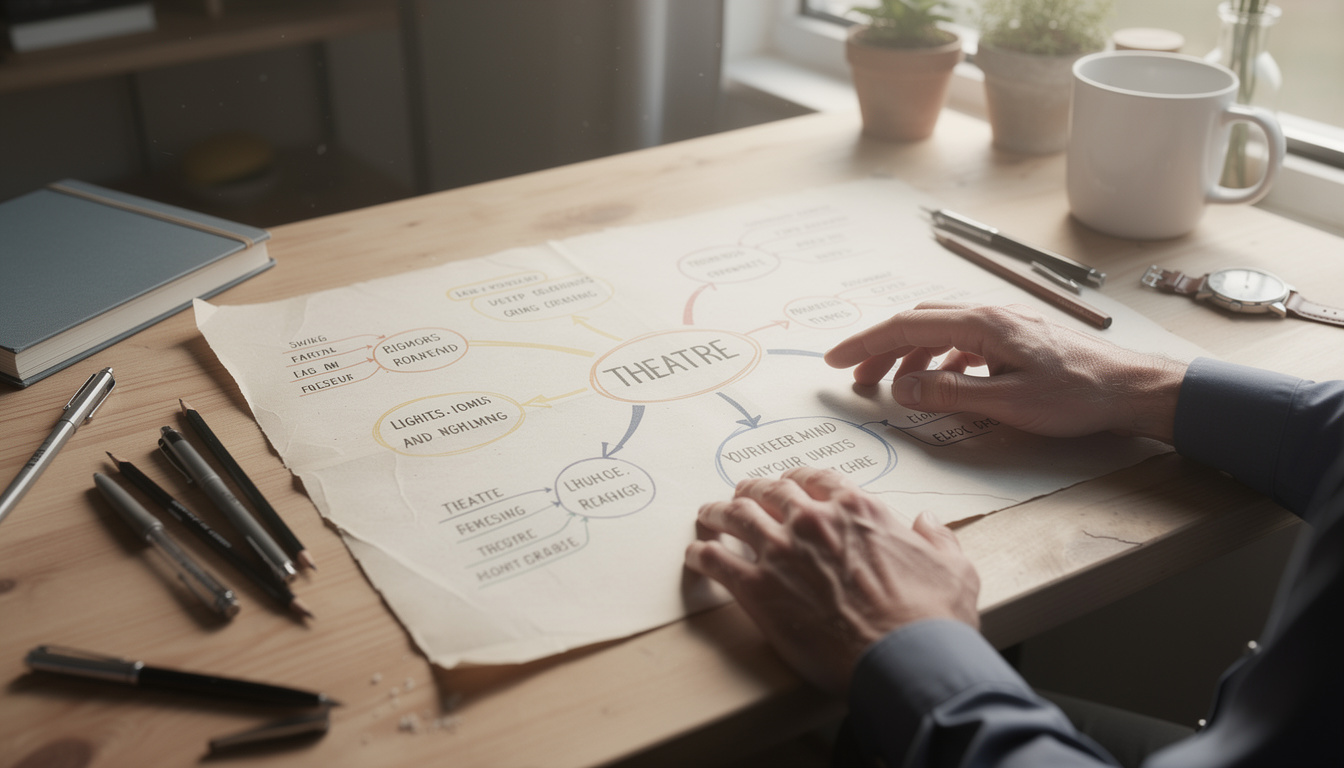 découvrez comment créer une carte mentale du théâtre pour mieux comprendre et analyser les pièces, en reliant les idées clés et les concepts essentiels.