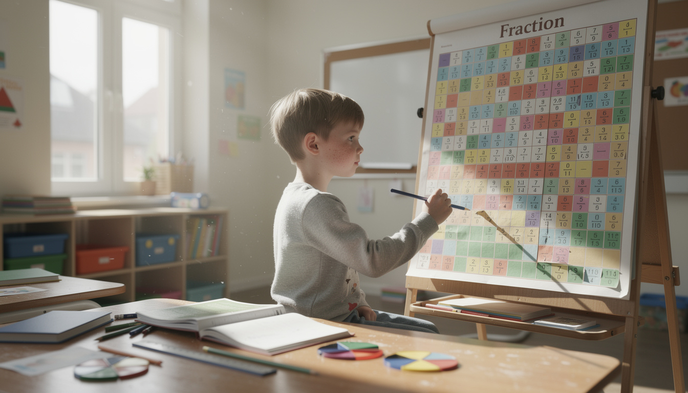 découvrez pourquoi le tableau de fractions est un outil clé pour aider les élèves du primaire à comprendre les concepts mathématiques et réussir en classe.