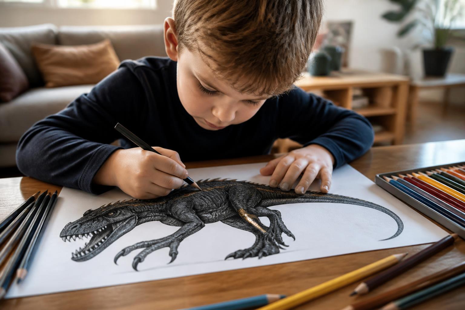 découvrez pourquoi le coloriage jurassic world indoraptor séduit tant les enfants, alliant aventure, créativité et passion pour les dinosaures.