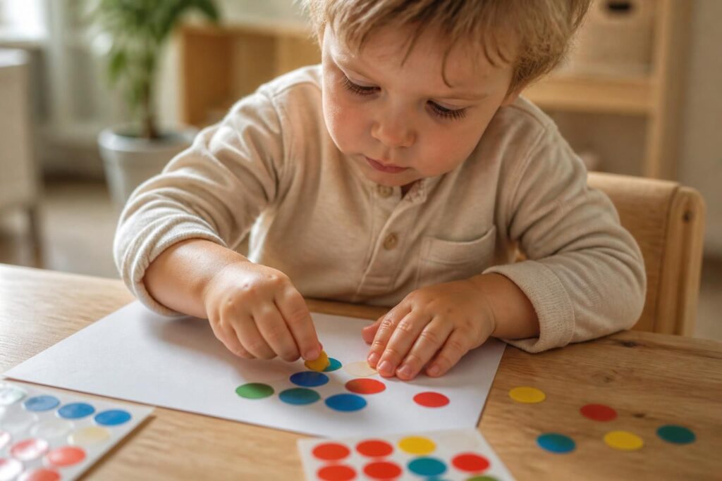 découvrez comment l'activité collage avec gommettes stimule la motricité fine des tout-petits tout en s'amusant. astuces et conseils pour accompagner leur développement.