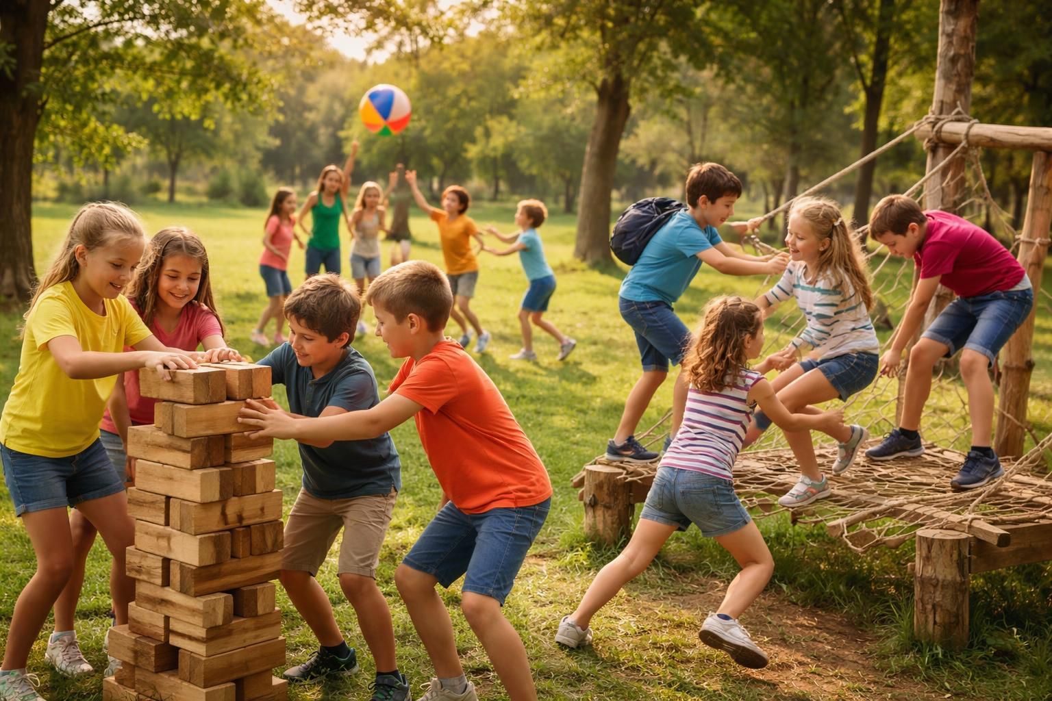 découvrez des activités ludiques et pédagogiques pour les 9-12 ans qui renforcent l'esprit d'équipe, la coopération et la communication entre enfants.